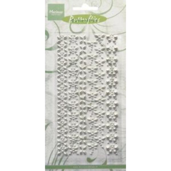 Plakstenen Decoration butterflies pearl