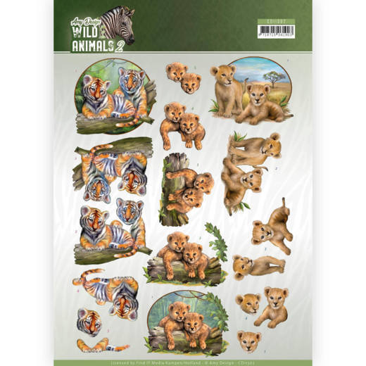 Knipvel wild animals tweeling