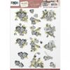 Knipvel Painted Pansies - Blue-