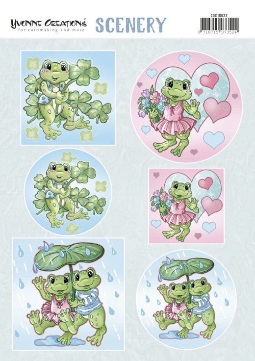 Uitdrukvel Scenery - Yvonne Creations - Happy Frogs Uitdrukvel Scenery - Yvonne Creations - Happy Frogs