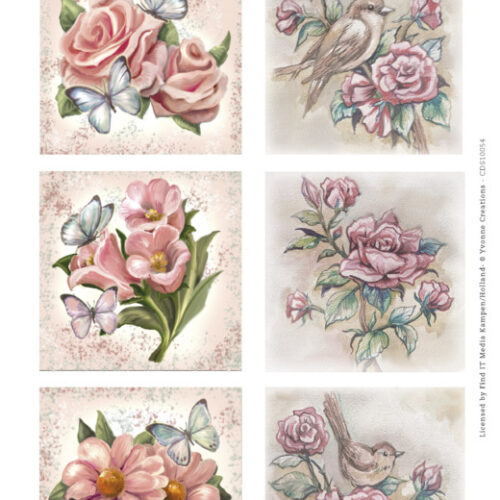 Uitdrukvel Scenery - Yvonne Creations Aquarella - Roses Square Uitdrukvel Scenery - Yvonne Creations Aquarella - Roses Square