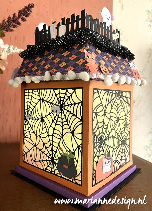 CR1671 Snijmallen - Marianne Design - Craftables Background Spiderweb vb
