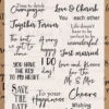 Clearstamps teksten wedding sentiments UK Clearstamps teksten wedding sentiments UK