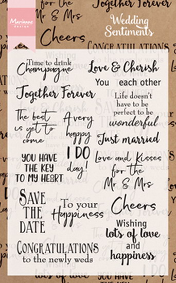 Clearstamps teksten wedding sentiments UK Clearstamps teksten wedding sentiments UK