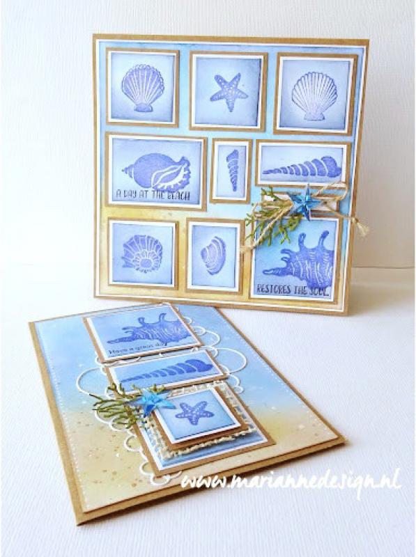 CS1061 Clearstamps Colorfull Silhouette - Sea Shells vb2 Clearstamps silhouette sea shells