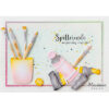 Clearstamps Marianne design teksten Kleurige groetjes