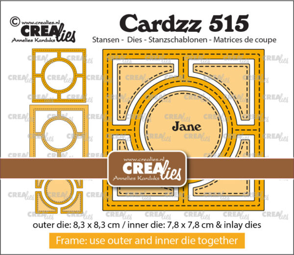 Cardzz stansen no. 515, Frame & Inlay Jane