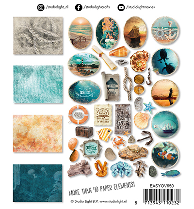 EASYOV650 - Die Cut Paper Set Ocean View nr.650