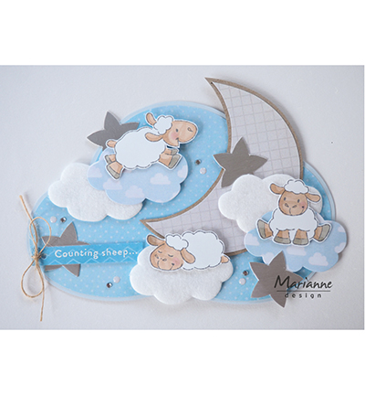 EC0175 Clearstamps Eline's Cute Animals - Sheep