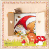 Clearstamps Hettie gnome met eekhoorn