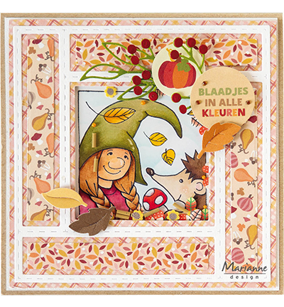 HT1671 Marianne Design - Clearstamps - Hetty's Gnome & Hedgehog vb