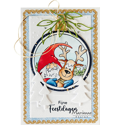 HT1672 Marianne Design - Clearstamps - Hetty's Gnome & Deer vb