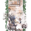 Snijmallen Deer, snow & trees Vintage Christmas nr.721