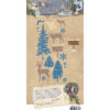 Snijmallen Deer, snow & trees Vintage Christmas nr.721