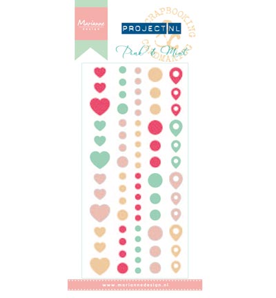 plakstenen pink mint