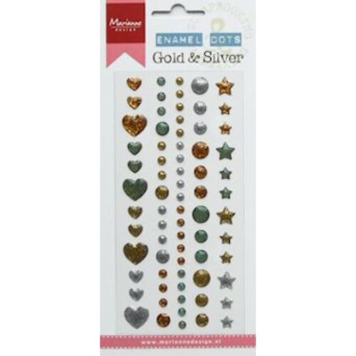 Enamel Dots Gold and Silver Marianne Design