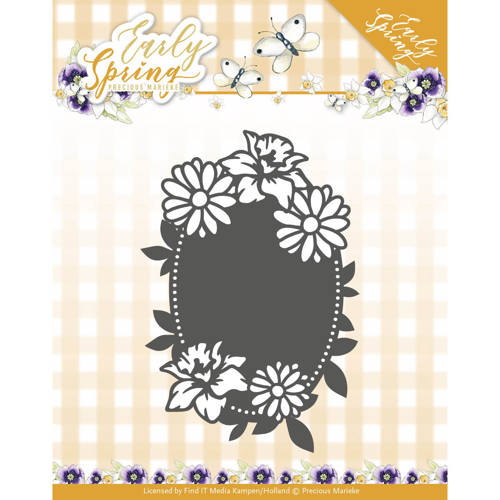 PM10114 Snijmal Precious marieke Spring Flowers label