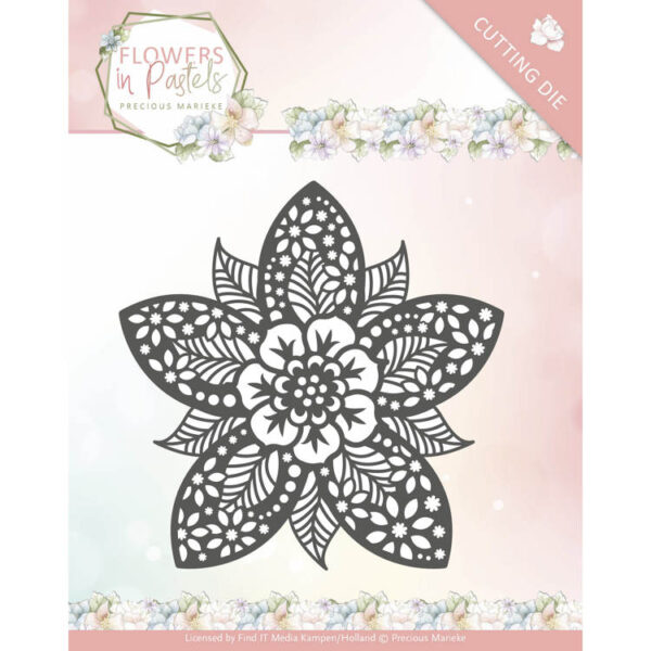 PM10135 Snijmal Precious Marieke - Flowers in Pastels - Reverse Flower