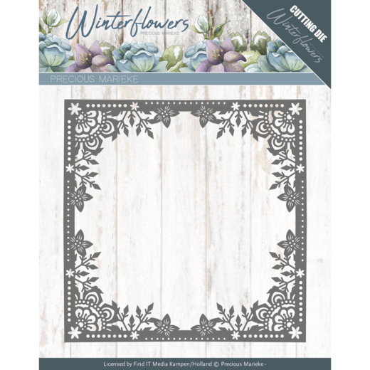 PM10138 Dies - Precious Marieke - Winter Flowers - Ice Flower Frame