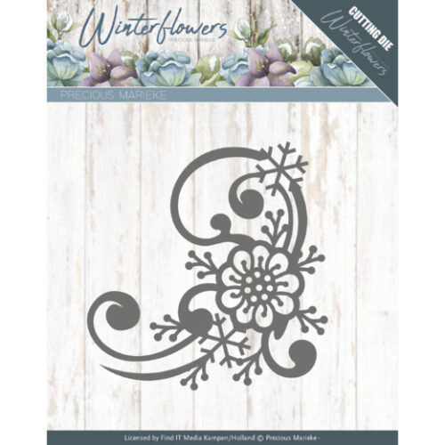 PM10144 Snijmal Winterflowers Snowflake Flower Corner PM10144 Snijmal Winterflowers Snowflake Flower Corner
