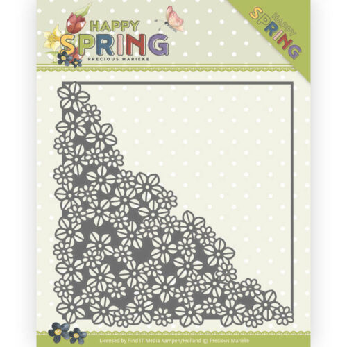 PM10145 Dies - Precious Marieke - Happy Spring - Corner