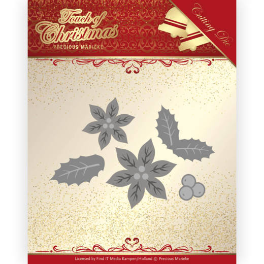 Snijmallen Precious Marieke - Touch of Christmas - Poinsettia