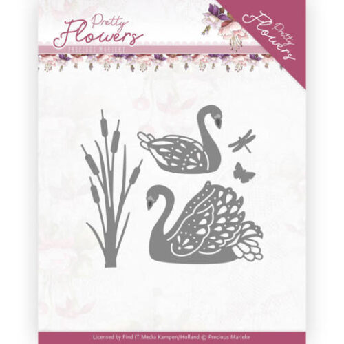 Snijmallen Precious Marieke Pretty Flowers Swans