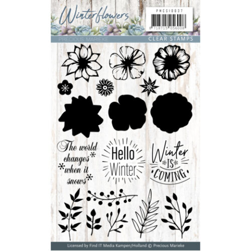 Clearstamp Winter Flowers
