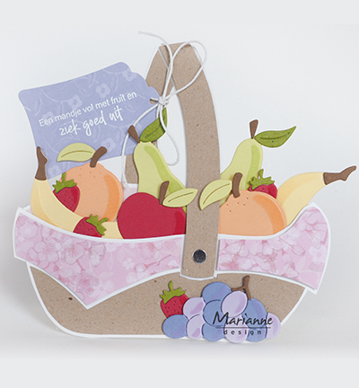 PS8038 Craftstencil Fruit Basket by Marleen