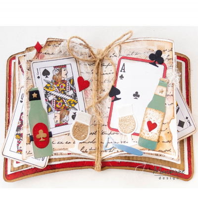craft stencil open book