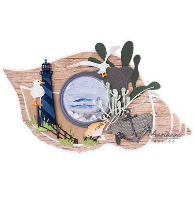 craft stencil sea shell