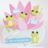 craft stencil waterlilly