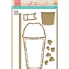 craft stencil smoothie cup