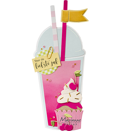 craft stencil smoothie cup