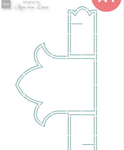 PS8137 Craftstencil - Marianne Design - Anja's Tulip A4 vb