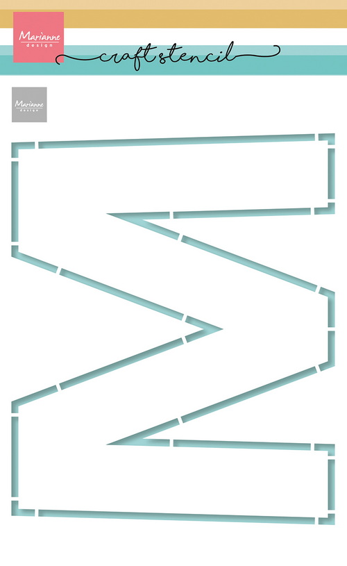 PS8143 Craft stencil - Marianne Design - M-Letter.jpg PS8143 Craft stencil - Marianne Design - M-Letter.jpg