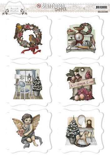 Uitdrukvel toppers Amy Design Brocante Christmas