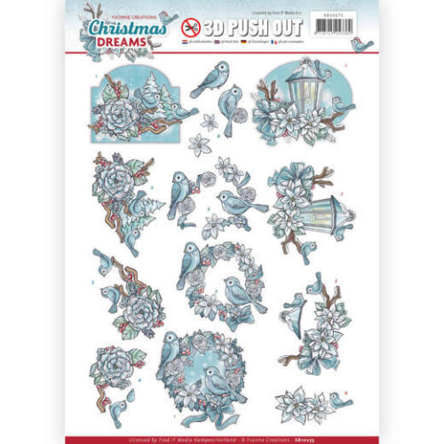 Stansvel Yvonne Creations Christmas Dreams - Birds Stansvel Yvonne Creations Christmas Dreams - Birds