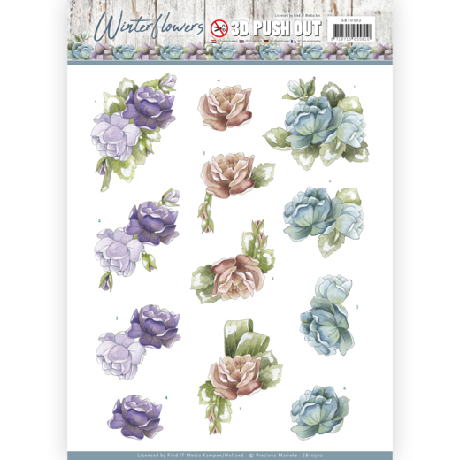Uitdrukvel Precious Marieke Winter Flowers - Roses Uitdrukvel Precious Marieke Winter Flowers - Roses