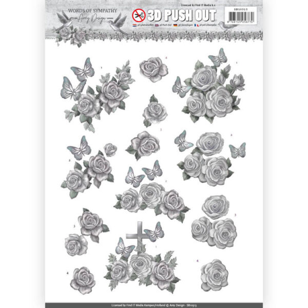 Uitdrukvel - Amy Design - Words of Sympathy - Sympathy Roses Uitdrukvel - Amy Design - Words of Sympathy - Sympathy Roses