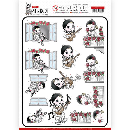 Uitdrukvel Yvonne Creations - Petit Pierrot - Serenade