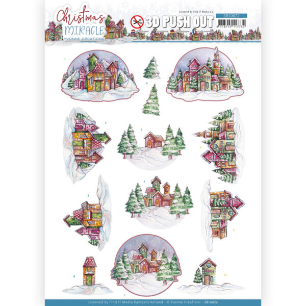 Yvonne Creations - uitdrukvellen - Christmas Miracle - House