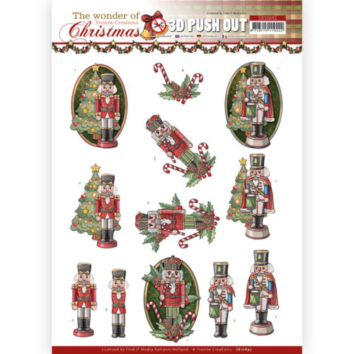 SB10692 Uitdrukvel - Yvonne Creations - The Wonder of Christmas - Wonderful Nutcrackers