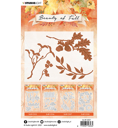 Snijmallen herfstbladeren studio light