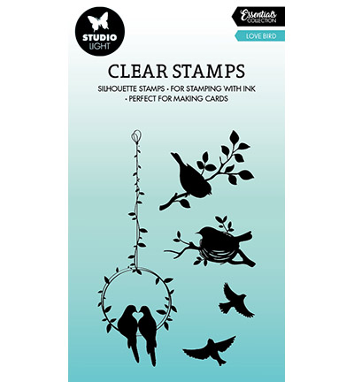 Clearstamps silhouette Love bird