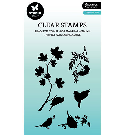 Clearstamps silhouette Branch bird