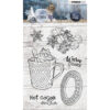 Clearstamps hete chocolade met slagroom