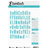 Snijmallen Cutting Die Alphabet Tall Essentials nr.390