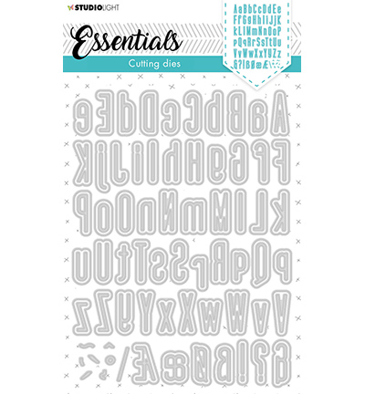 Snijmallen Cutting Die Alphabet Tall Essentials nr.390