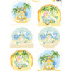 VK9602 Marianne Design - knipvellen - Gnomes on the beach - Palmtrees vb